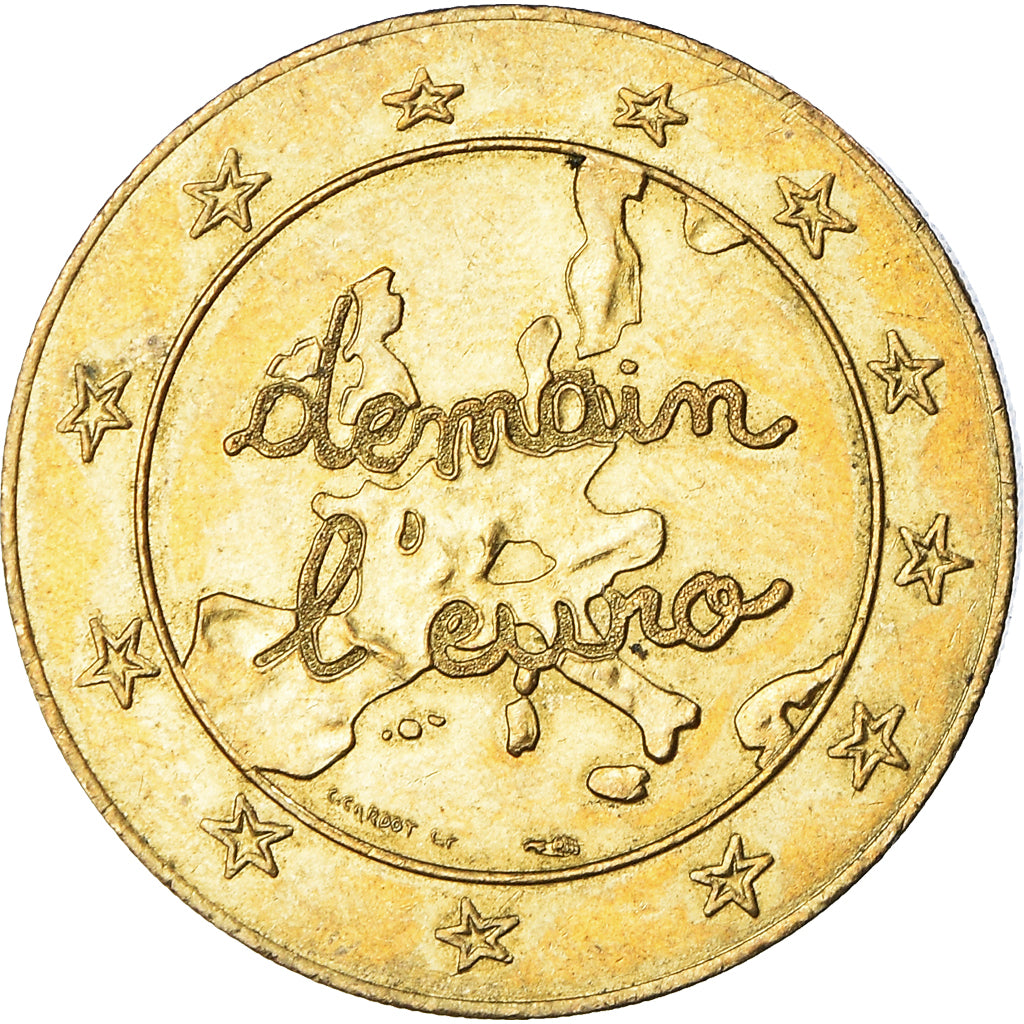 Francia, medaglia, Demain l'Euro, Society, 1996, SPL-, Alluminio-bronzo