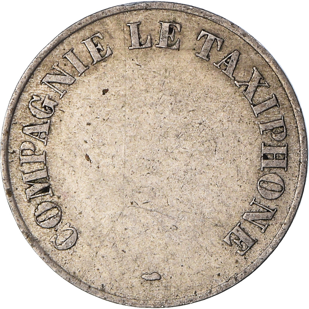 França, Jeton, Compagnie le Taxiphone, EF(40-45), Cobre-níquel