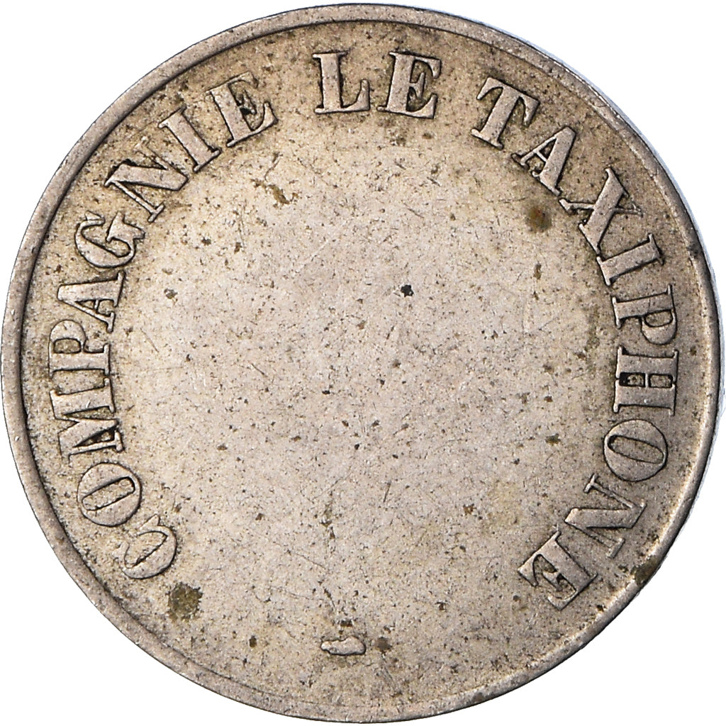 França, Jeton, Compagnie le Taxiphone, EF(40-45), Cobre-níquel