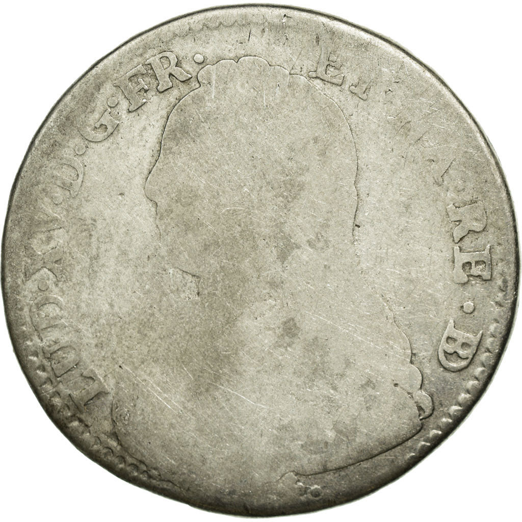 Coin, France, Louis XV, 1/2 Écu de Béarn aux branches d'olivier, 1/2 ECU, 44