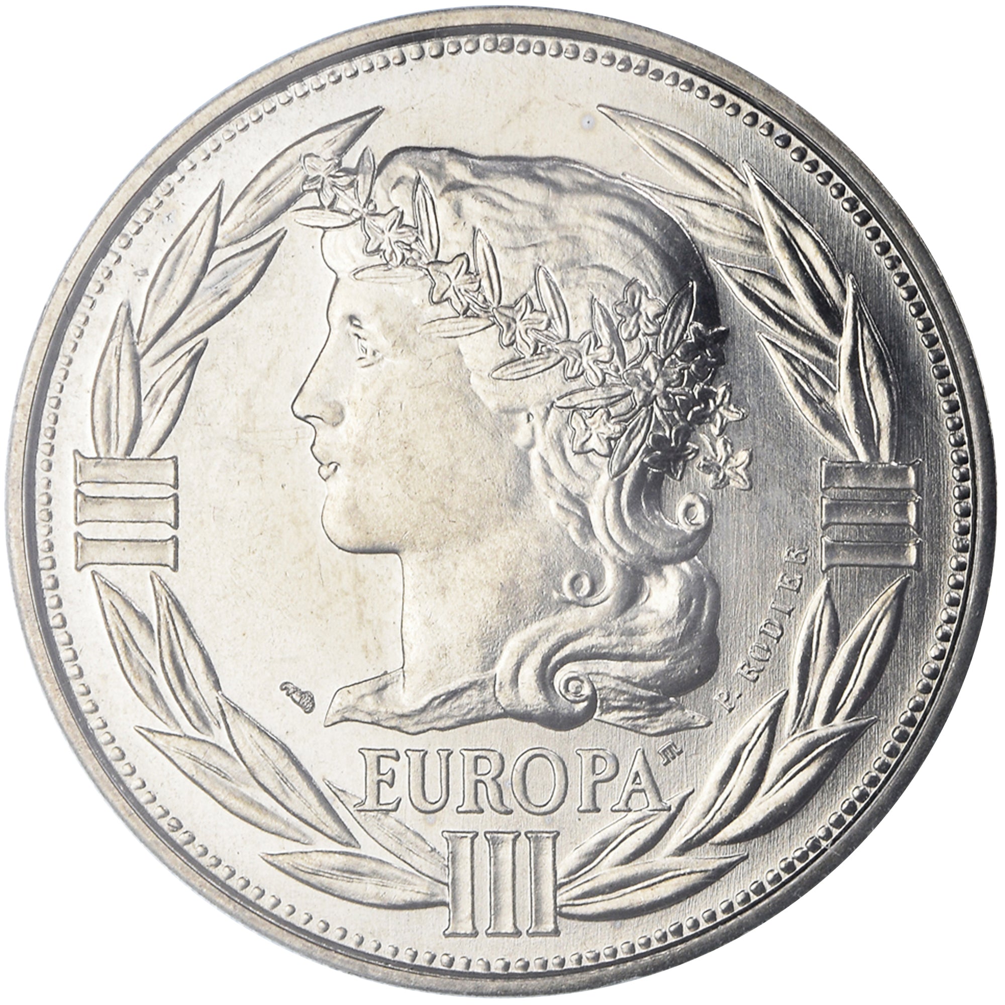 France, Médaille, Ecu Europa, Marianne, Politics, 1992, Rodier, FDC