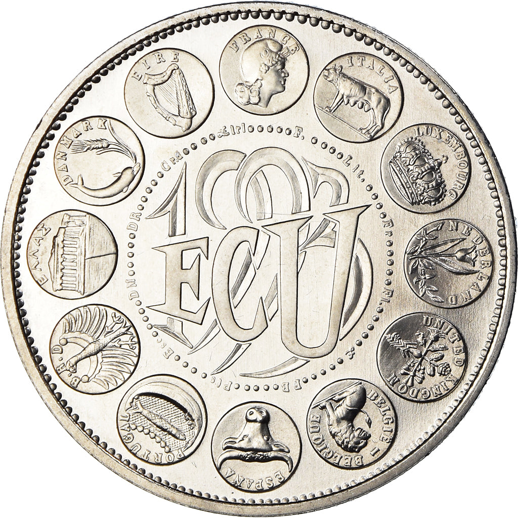 Frankreich, Medaille, Ecu Europa, Marianne, Politics, 1993, Rodier, STGL