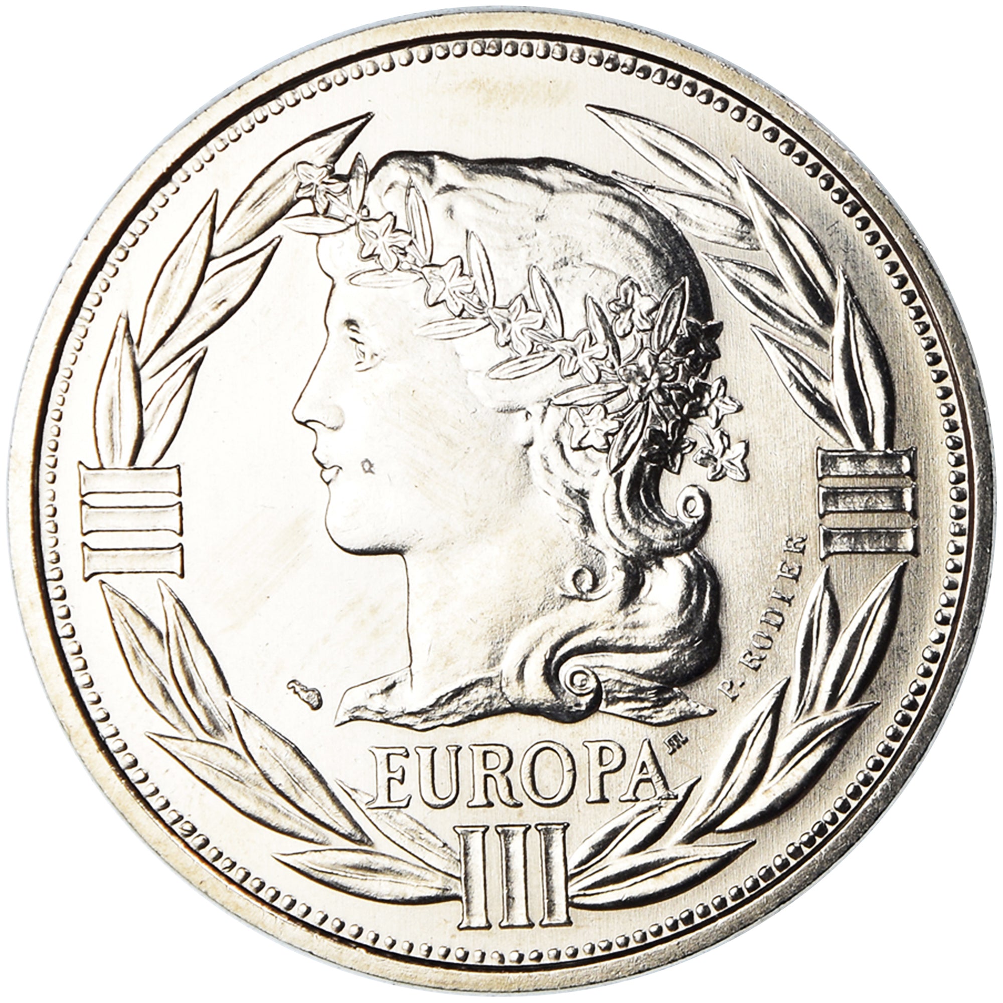 France, Medal, Ecu Europa, Marianne, Politics, 1989, Rodier, MS(65-70)