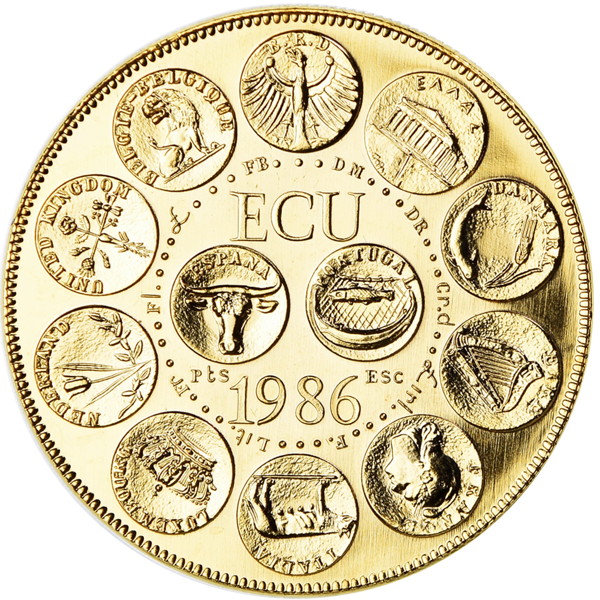 Frankreich, Medaille, Ecu Europa, Marianne, Politics, 1986, Rodier, STGL