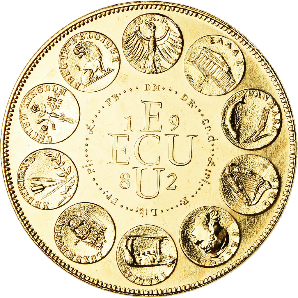 Frankreich, Medaille, Ecu Europa, Europe Assise, Politics, 1982, Rodier, STGL