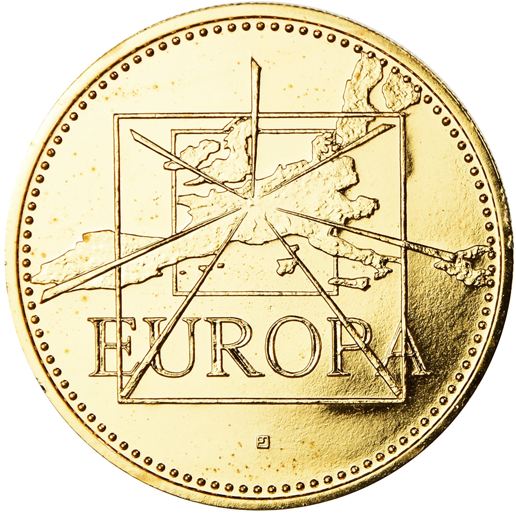 França, Medal, Ecu Europa, Politics, 1995, Rodier, MS(65-70), Cobre-Níquel