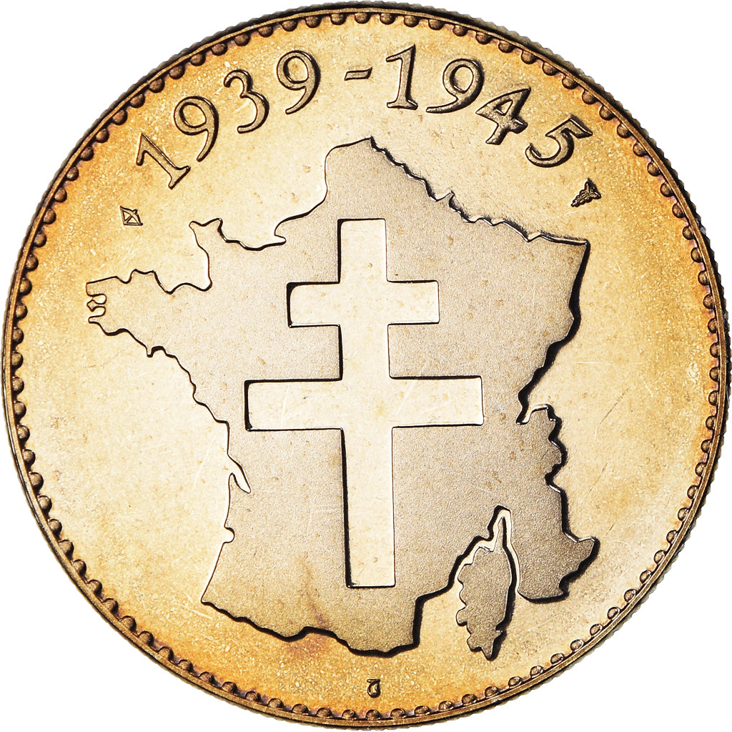 France, Medal, Campagne d'Italie, WAR, 1939-1945, MS(64), Copper-nickel