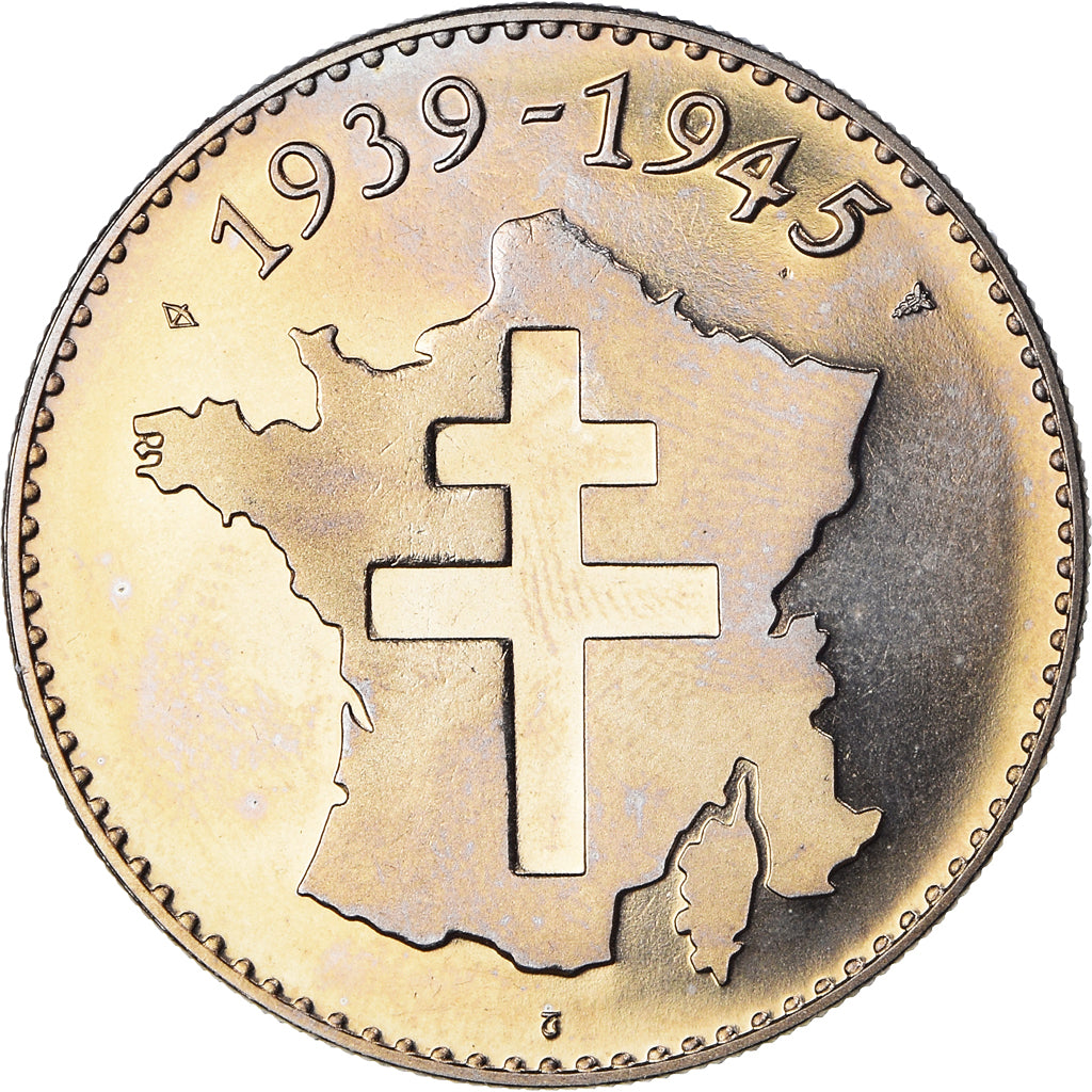 France, Medal, Paris Libéré, WAR, 1939-1945, MS(64), Copper-nickel