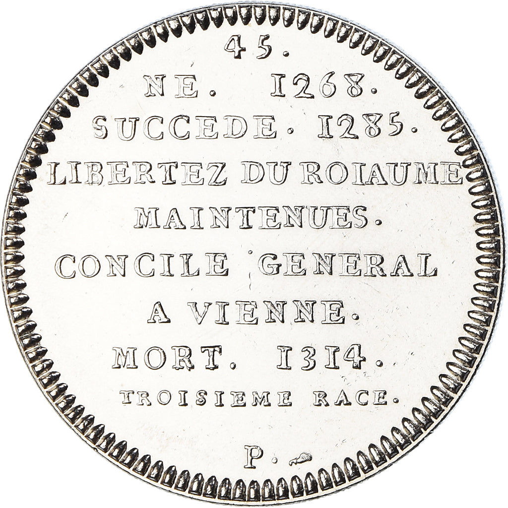 Francia, medalla, Les Rois de France, Philippe IV, History, FDC, Níquel