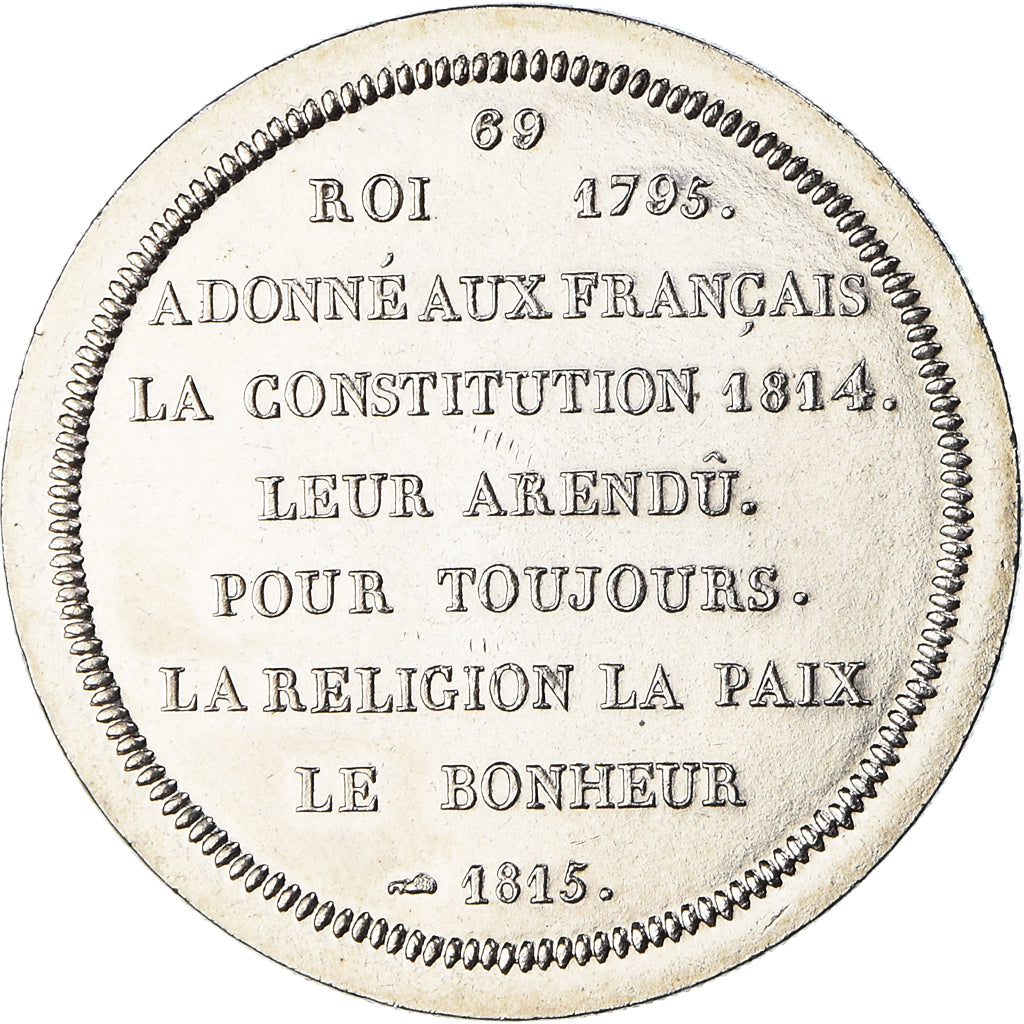 Frankreich, Medaille, Les rois de France, Louis XVIII, History, STGL, Nickel