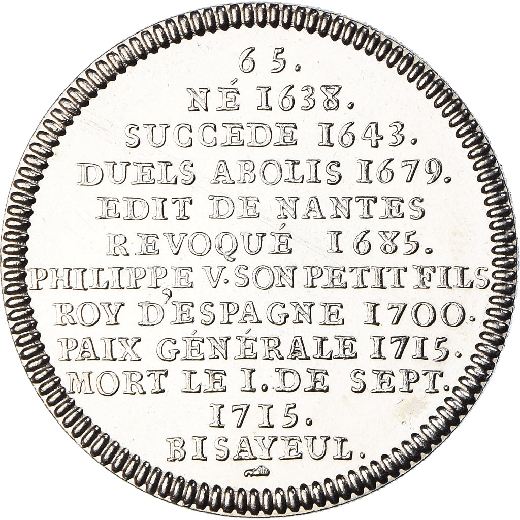 Frankreich, Medaille, Les rois de France, Louis XIV, History, STGL, Nickel