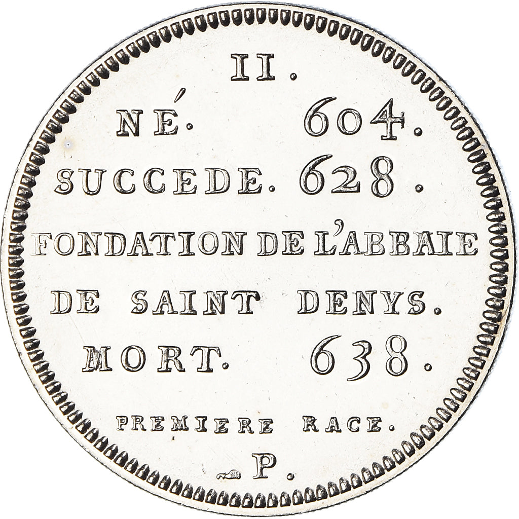 Francia, medalla, Les Rois de France, Dagobert I, History, FDC, Níquel