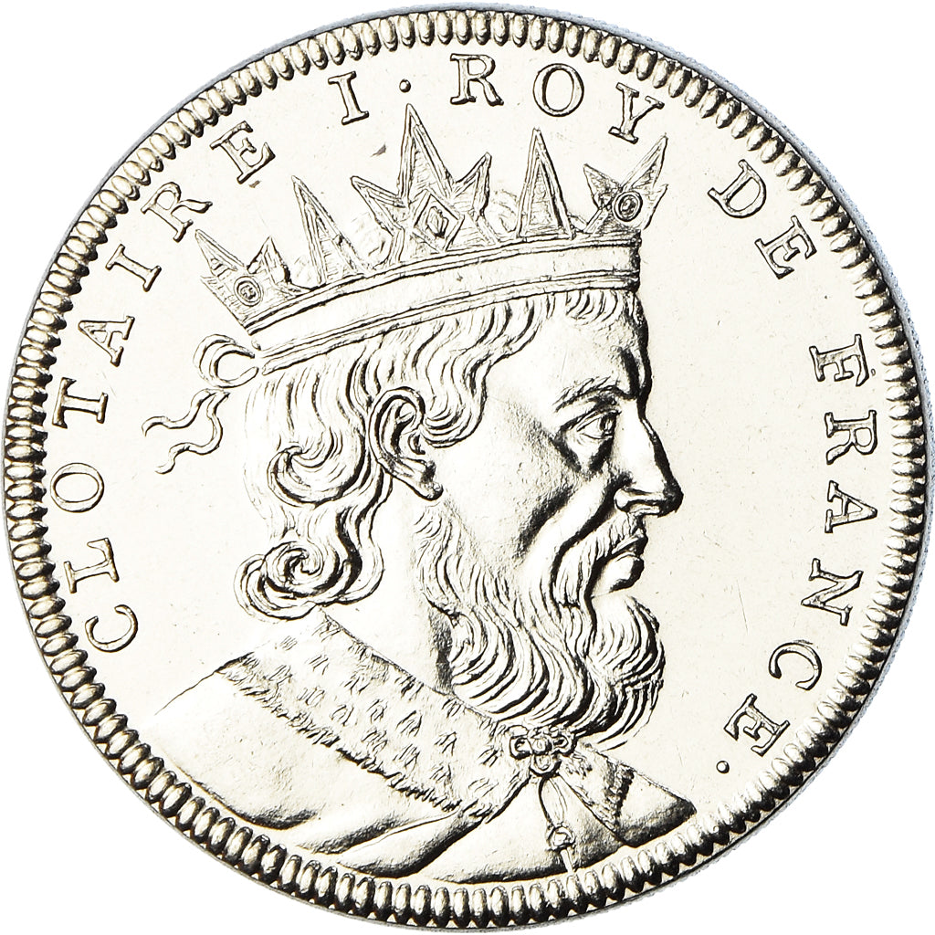 Frankreich, Medaille, Roi de France, Clotaire Ier, History, STGL, Nickel