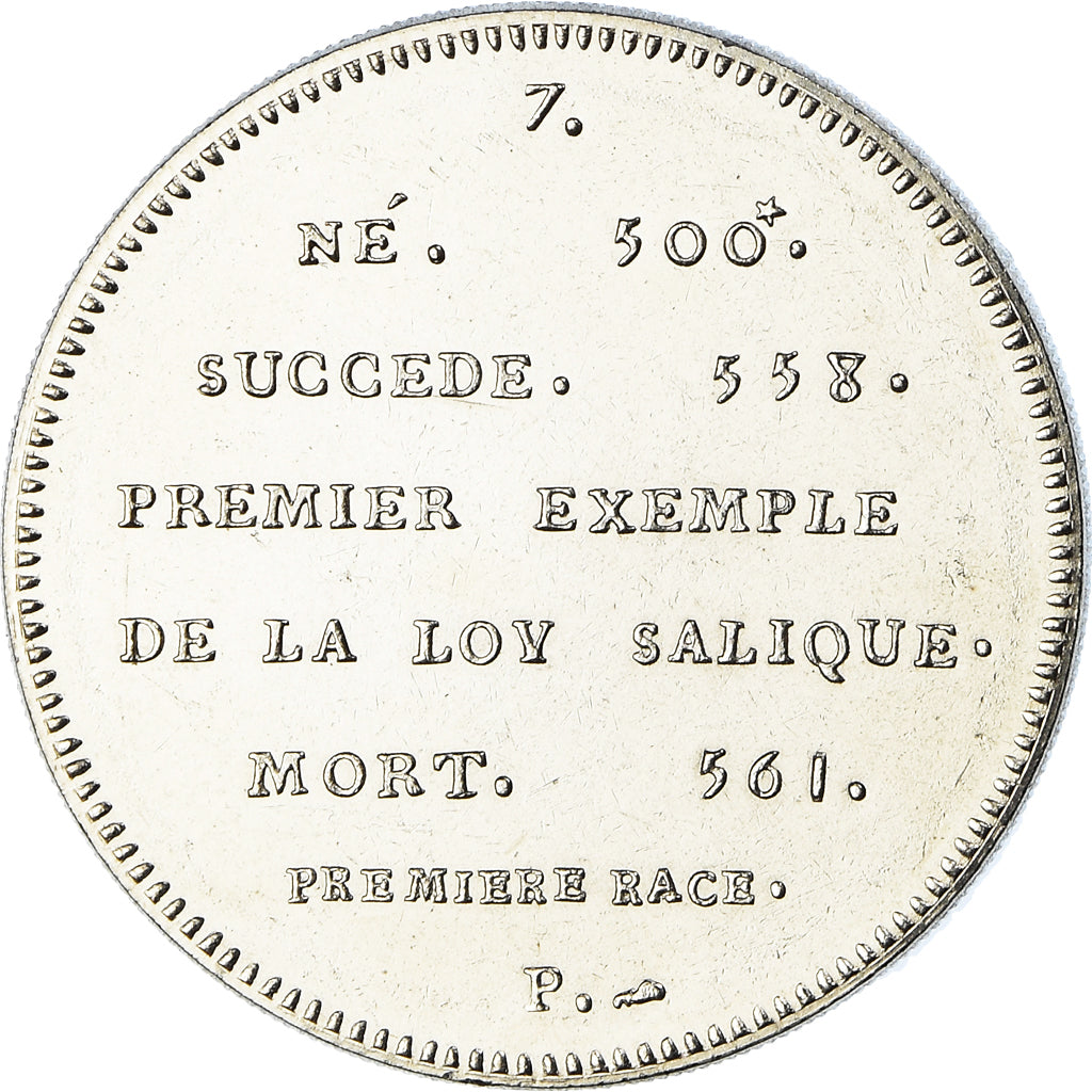 Frankreich, Medaille, Roi de France, Clotaire Ier, History, STGL, Nickel