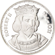 Frankreich, Medaille, Les Rois de France, Robert II, History, STGL, Silber