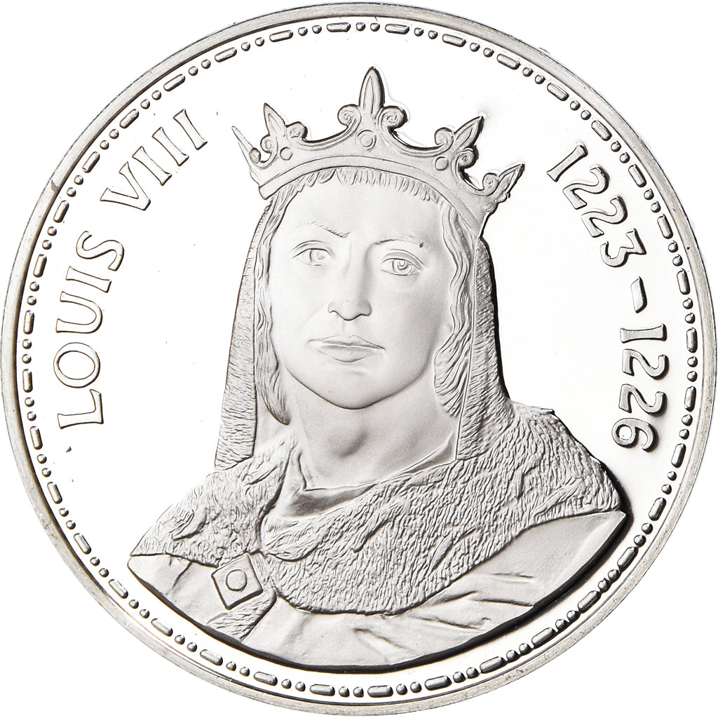 Francia, medaglia, Les Rois de France, Louis VIII, History, FDC, Argento
