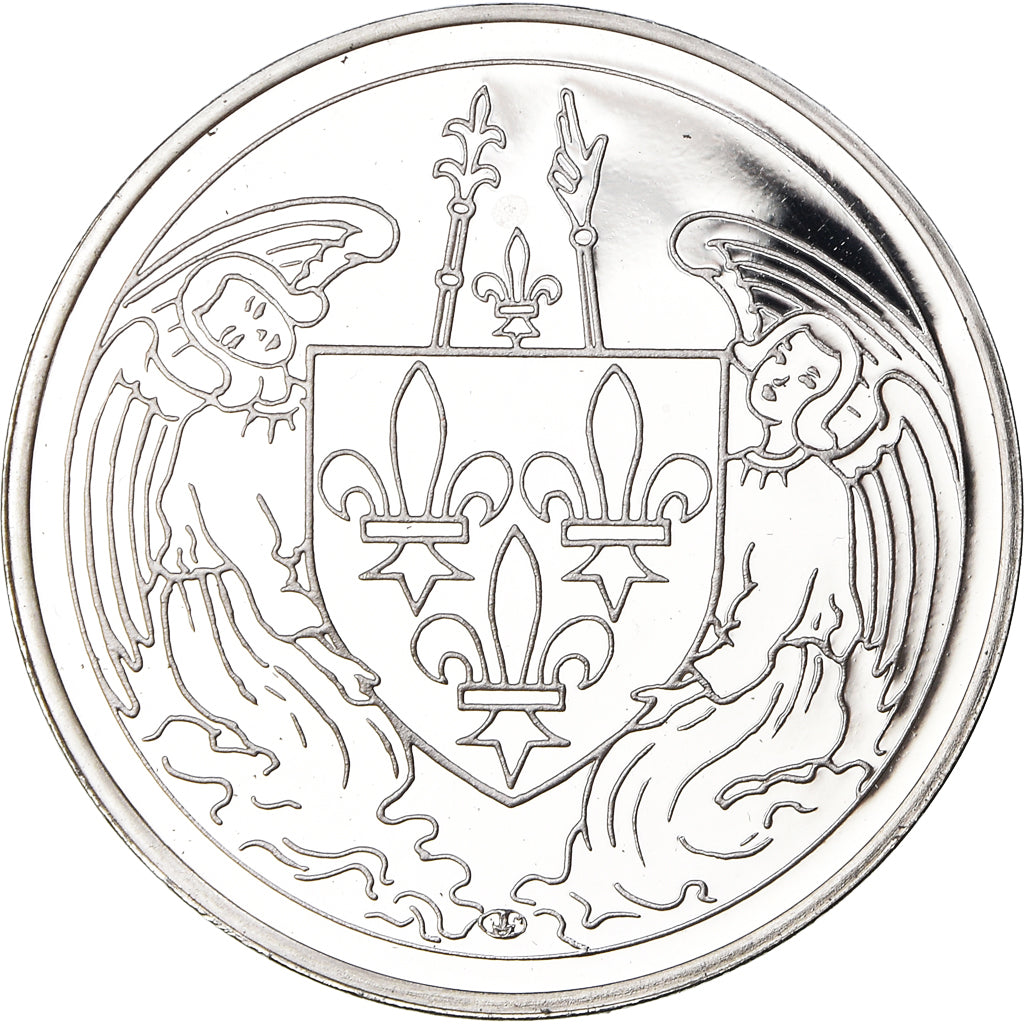France, Medal, Les Rois de France, Charles VII, History, MS(65-70), Silver