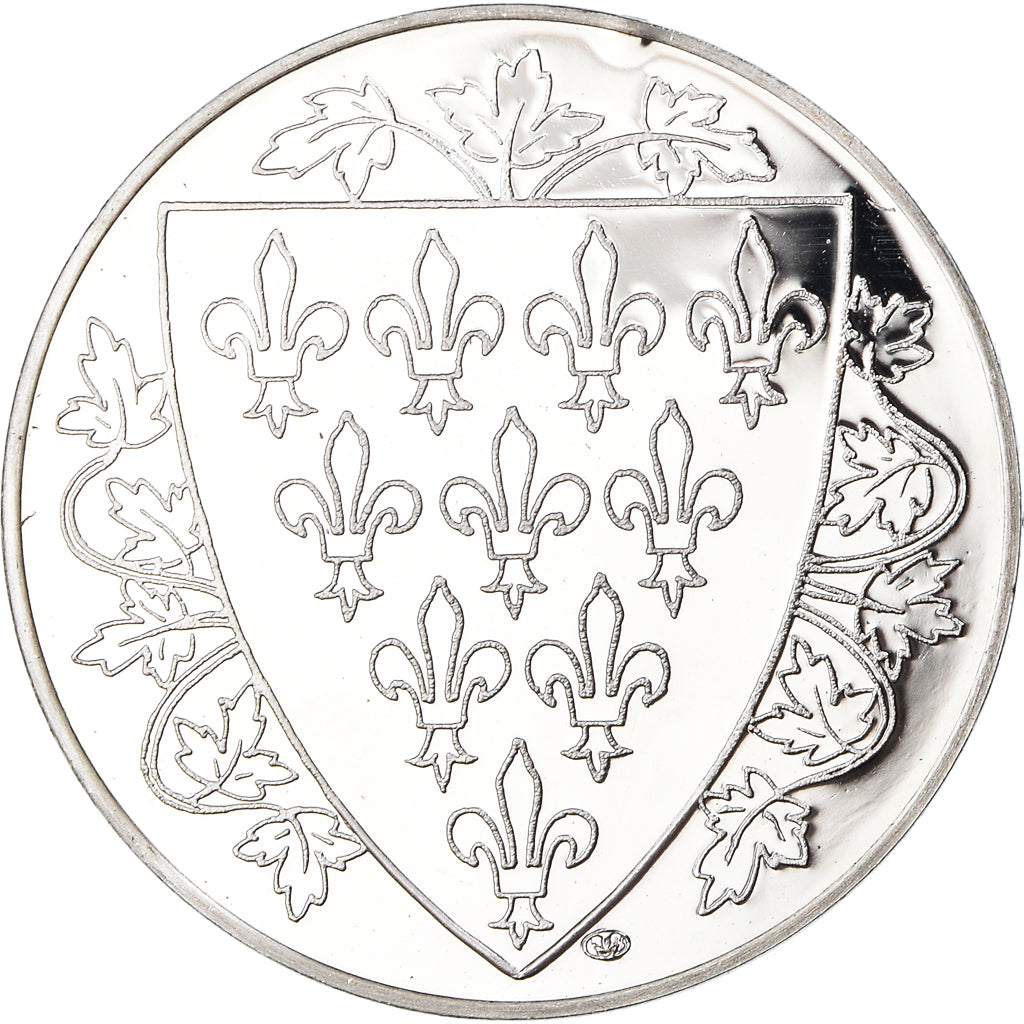 France, Medal, Les Rois de France, Philippe IV, History, MS(65-70), Silver