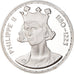 France, Medal, Les Rois de France, Philippe II, History, MS(65-70), Silver