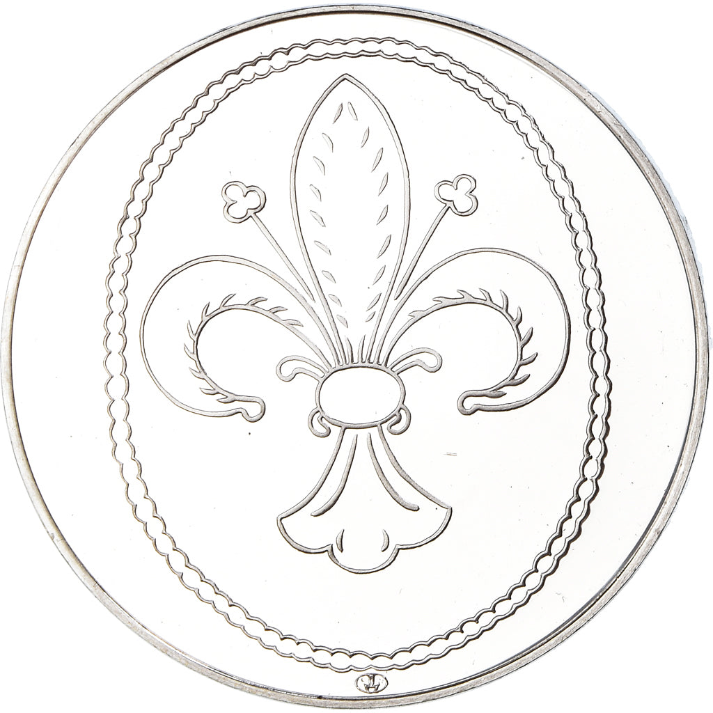 France, Medal, Les Rois de France, Philippe II, History, MS(65-70), Silver