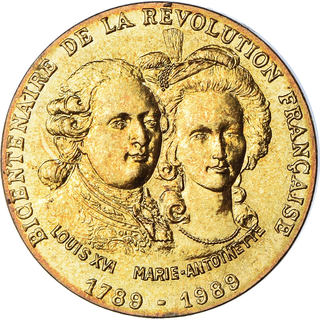 France, Médaille, Bicentenaire de la Révolution Française - Louis XVI et