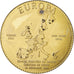 France, Medal, Essai 1 euro, 1995, AU(55-58), Copper-Nickel Gilt
