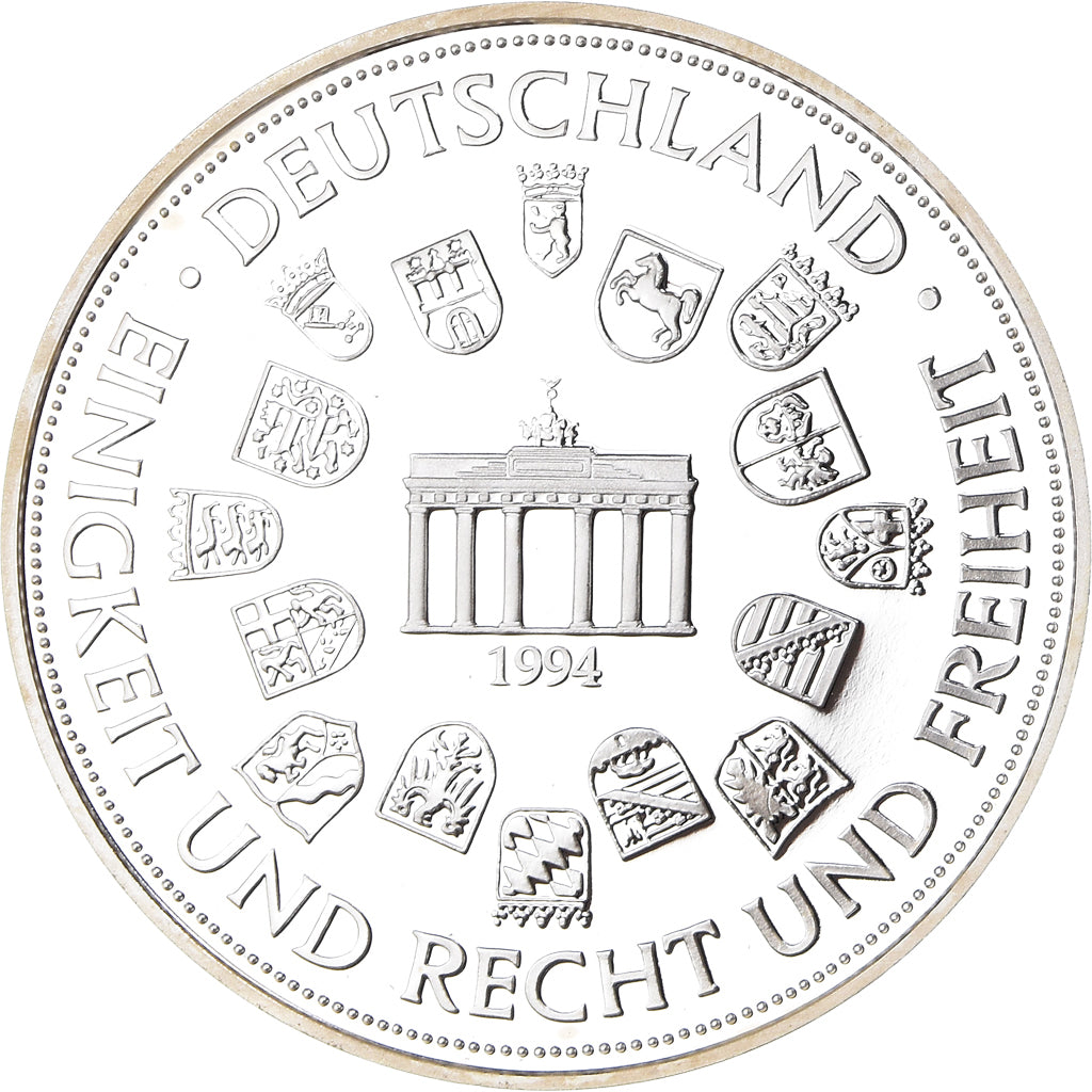 Germany, Medal, Mauerbau, Politics, 1994, Proof, MS(65-70), Silver