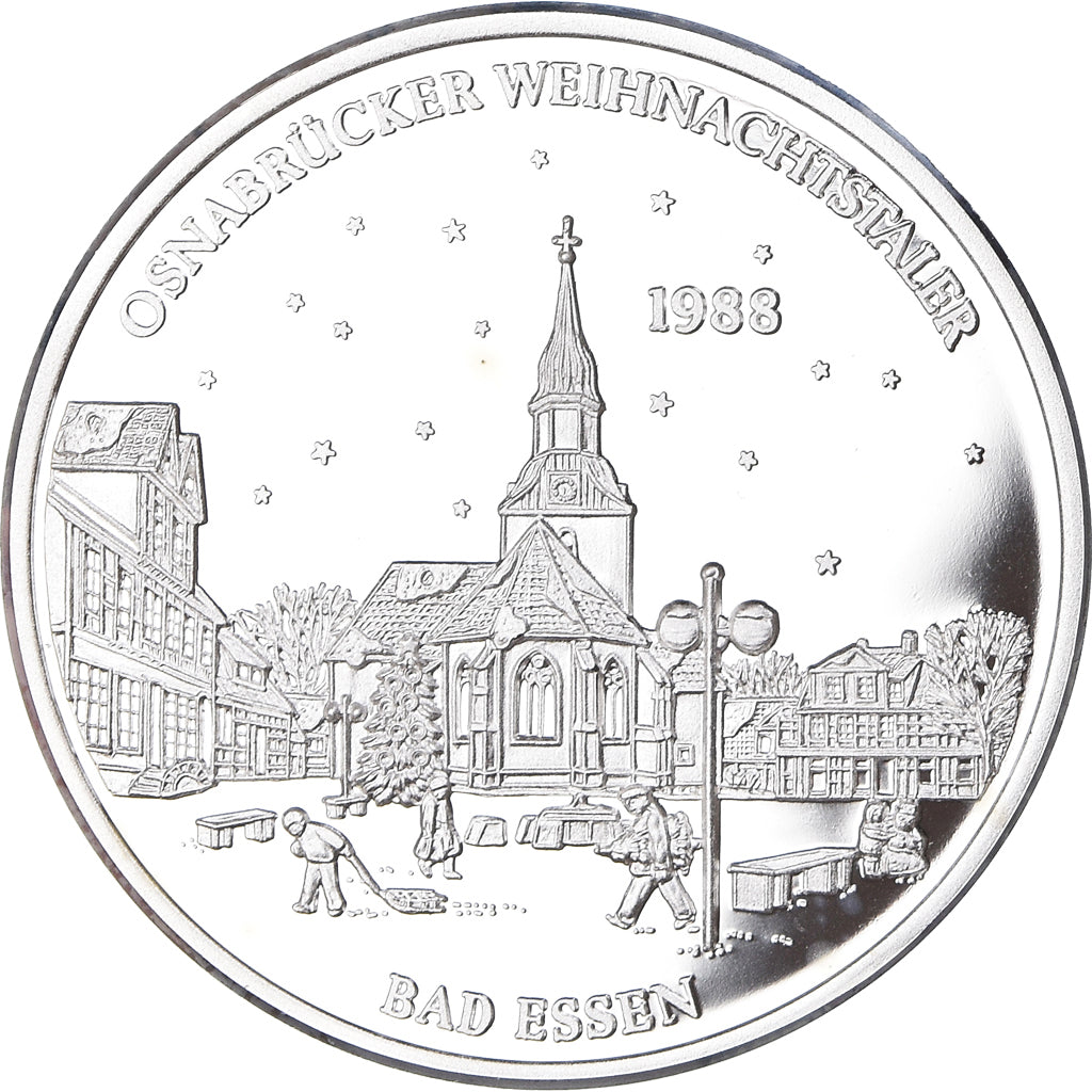 Germany, Medal, Osnabrücker Weihnachtstaler, Bad Essen, 1988, Proof, MS(65-70)