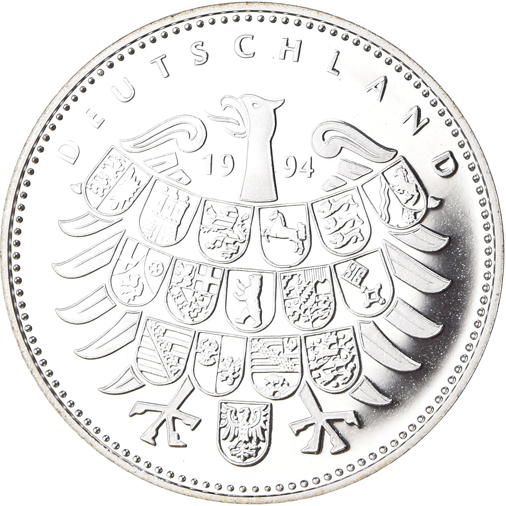 Germany, Medal, 5 Jahrestag der Maueröffnung, 1994, Proof, MS(65-70), Silver