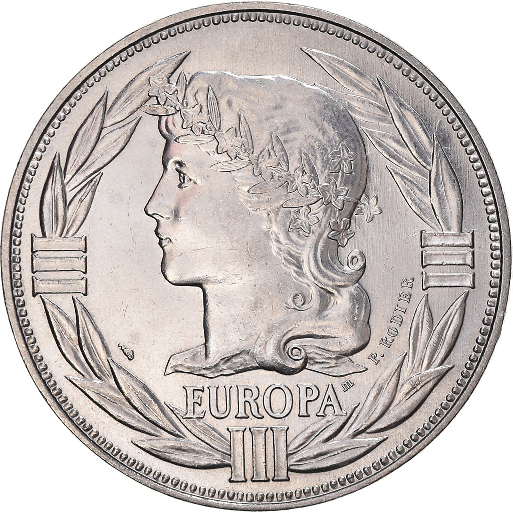 France, Medal, Ecu Europa, Marianne, Politics, 1988, MS(63), Copper-nickel