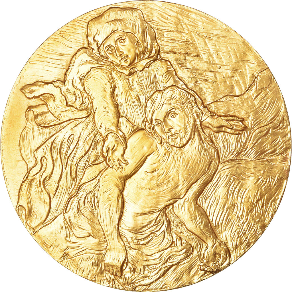 France, Médaille, Peinture, Van Gogh, Pieta, Arts & Culture, FDC, Gilt Bronze