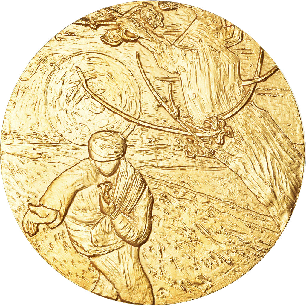 France, Médaille, Peinture, Van Gogh, Le Semeur, Arts & Culture, FDC, Gilt