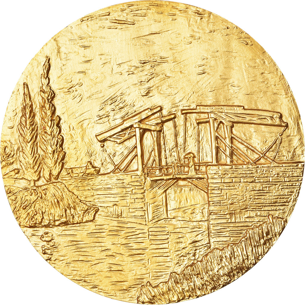 Francia, medaglia, Peinture, Van Gogh, Le Pont-Levis, Arts & Culture, FDC