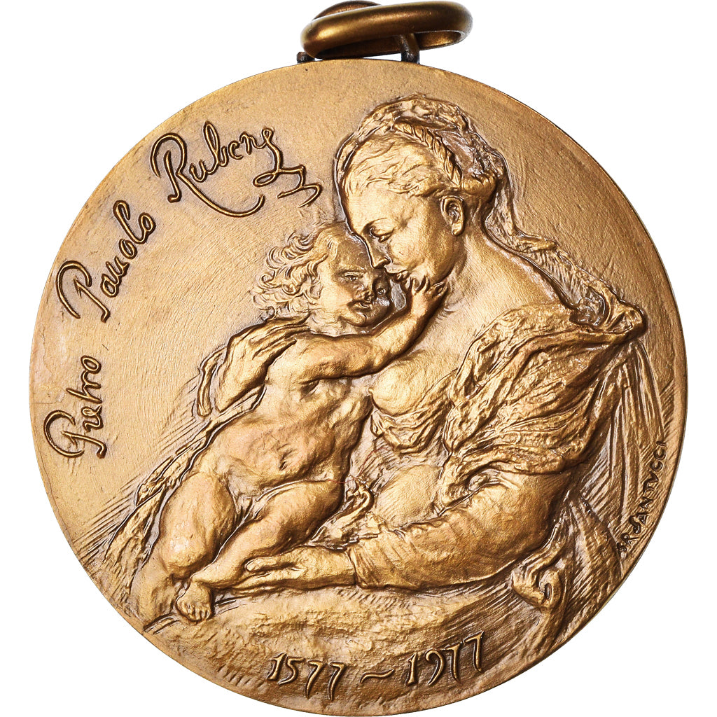 Frankreich, Medaille, UNESCO, Rubens, Arts & Culture, 1977, Santucci, UNZ