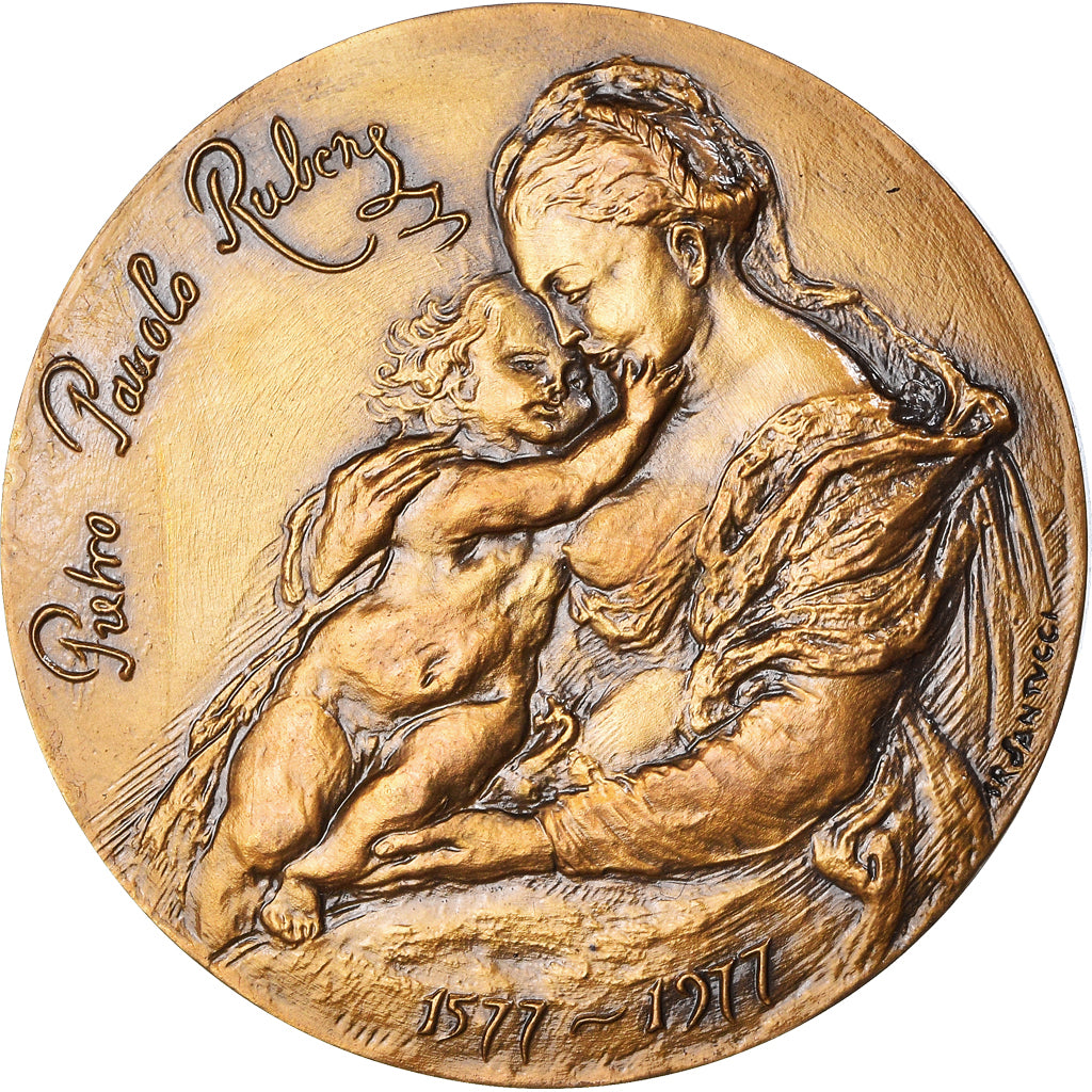 Frankreich, Medaille, UNESCO, Rubens, Arts & Culture, 1977, Santucci, UNZ