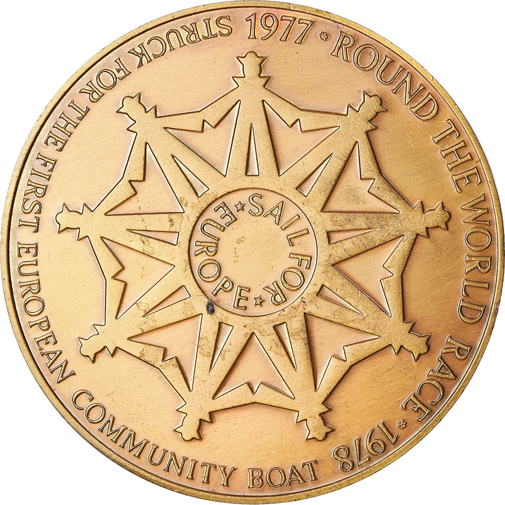 Frankreich, Medaille, Traité de Rome, Round The World Race, Shipping, 1978, VZ