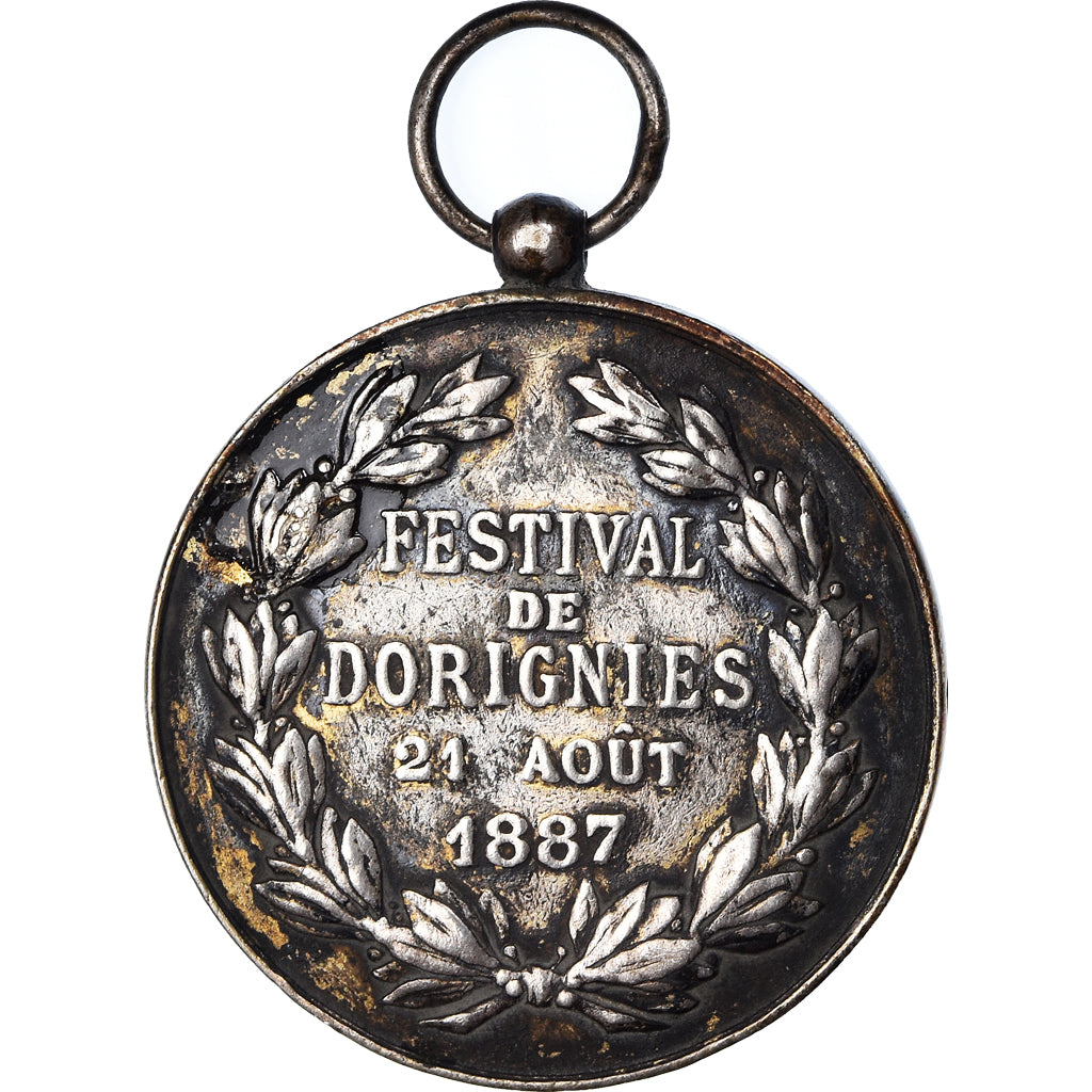 France, Medal, Festival de Dorignies, Ville de Douai, Musique, 1887, EF(40-45)