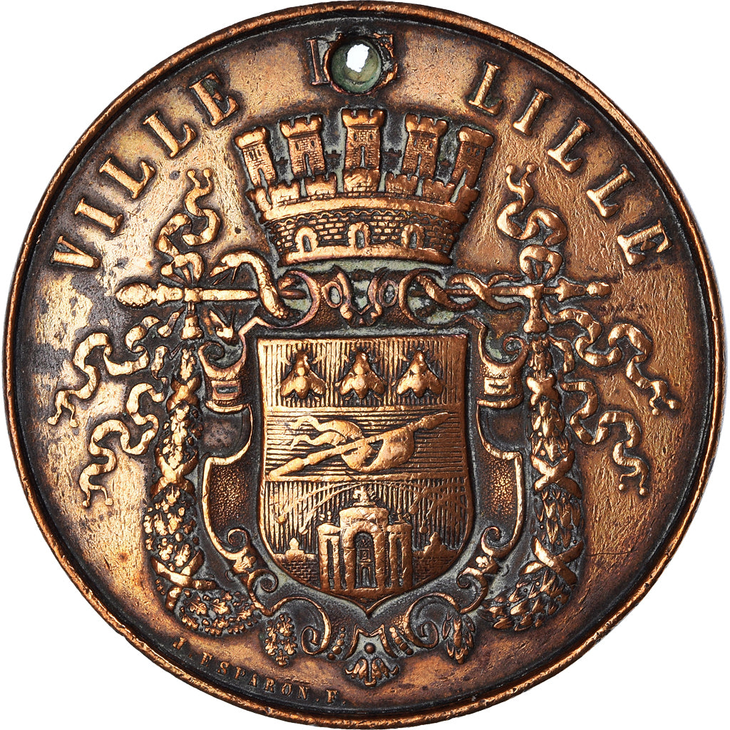 Francia, medaglia, Ville de Lille, Esparon, MB, Bronzo