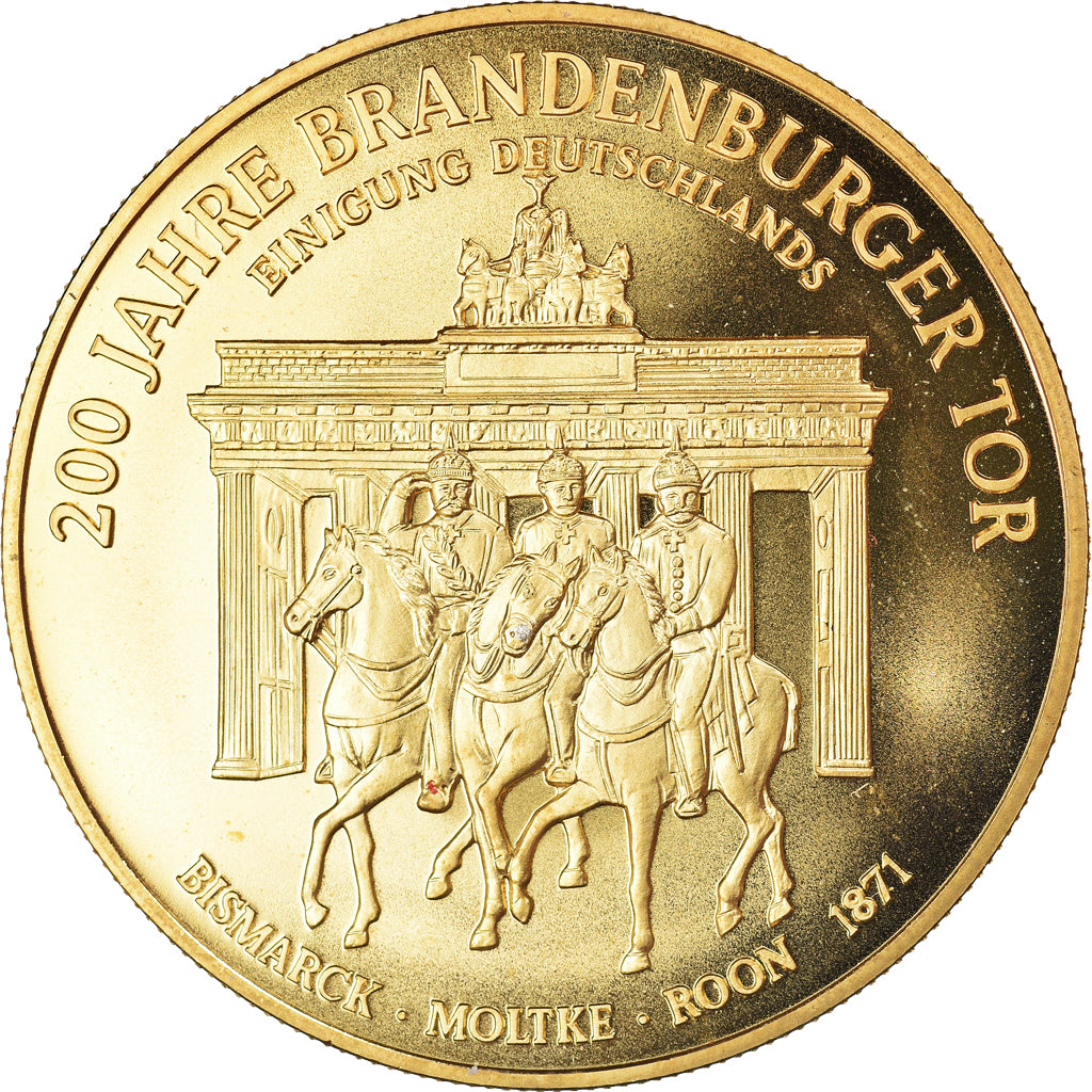 Germany, Medal, 200 Jahre Brandenburger Tor, Bismarck, History, 1991, MS(65-70)