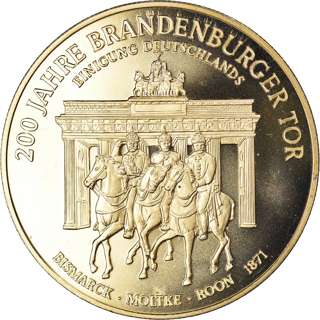 Germania, medaglia, 200 Jahre Brandenburger Tor, Bismarck, History, 1991, FDC