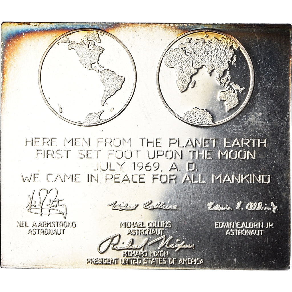 United States of America, Medal, Maanlanding Plaquette, Apollo 11, Sciences &