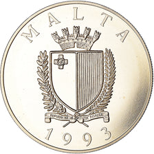 Moneta, Malta, Lira, 2 Ecu, 1993, FDC, Rame-nichel, KM:103