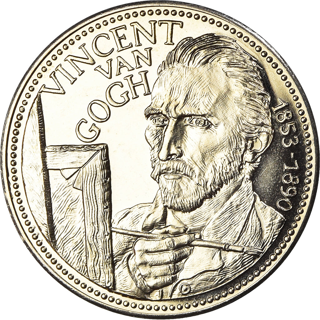 Nederland, 2 1/2 Ecu, Vincent Van Gogh, 1995, FDC, Cupro-nikkel