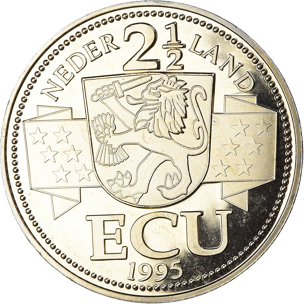 Nederland, 2 1/2 Ecu, Vincent Van Gogh, 1995, FDC, Cupro-nikkel