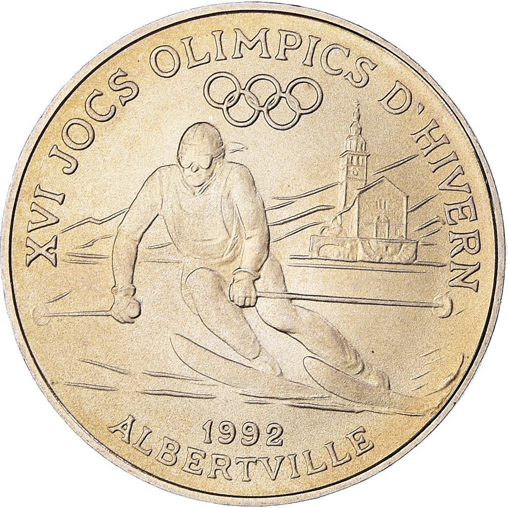 Espagne, Jeton, XXV Olympiada, Barcelona, Sport, 1992, SPL+, Cupro-nickel