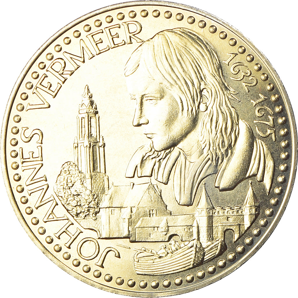 Nederland, 2 1/2 Ecu, Johannes Vermeer, 1995, FDC, Cupro-nikkel