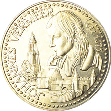 Netherlands, 2 1/2 Ecu, Johannes Vermeer, 1995, MS(65-70), Copper-nickel