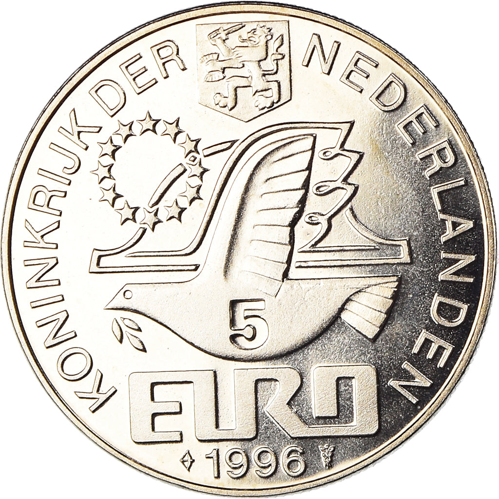 Nederland, Token, 5 Euro, Willem Barentsz, Nova Zembla, 1995, FDC, Cupro-nikkel