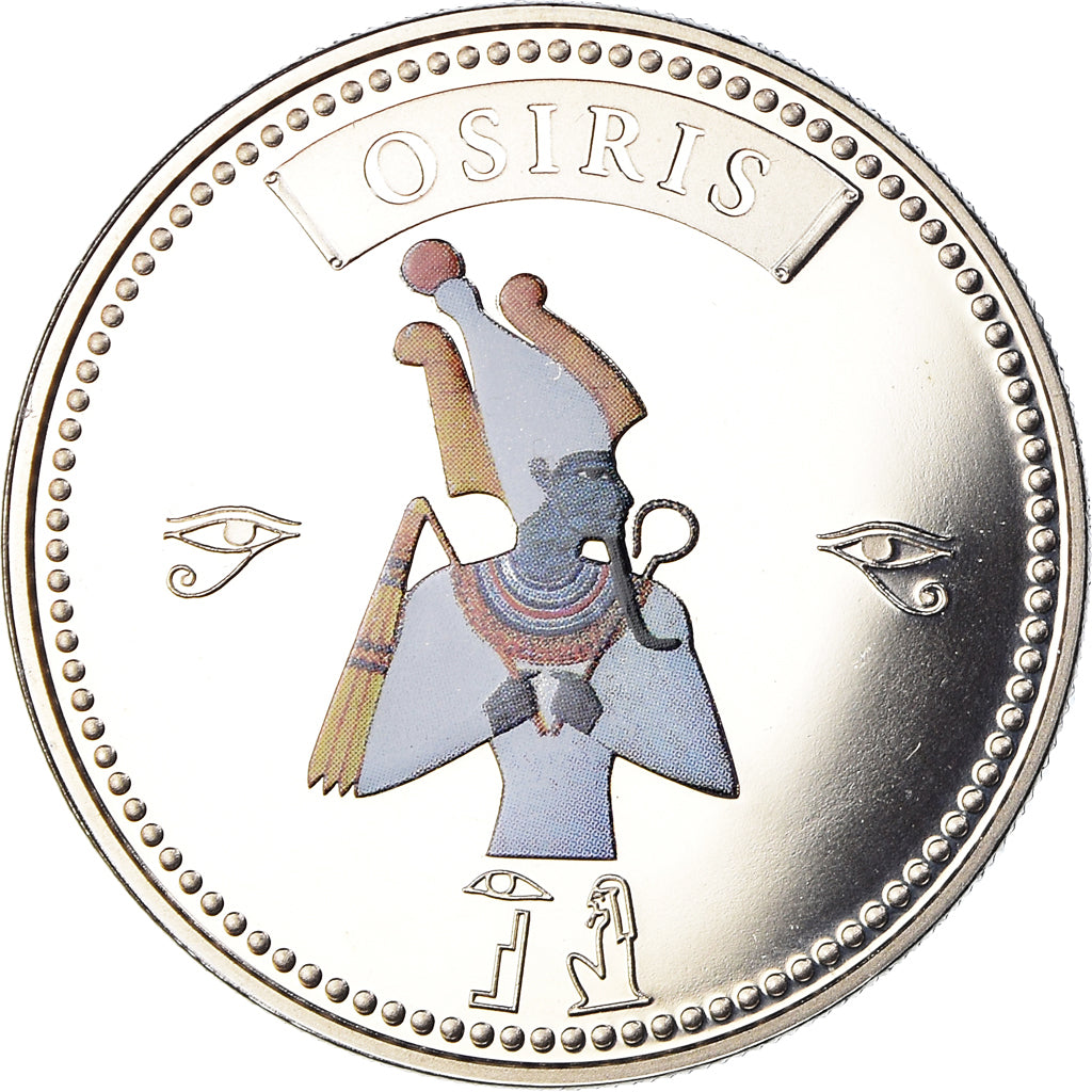Egito, Medal, Trésors d'Egypte, Osiris, História, MS(65-70), Cobre-níquel