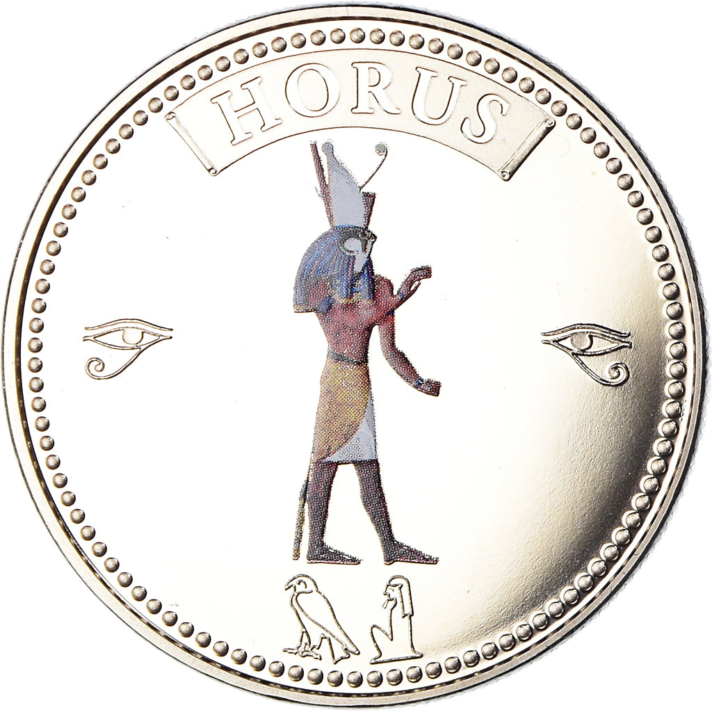 Egito, Medal, Trésors d'Egypte, Horus, História, MS(65-70), Cobre-níquel